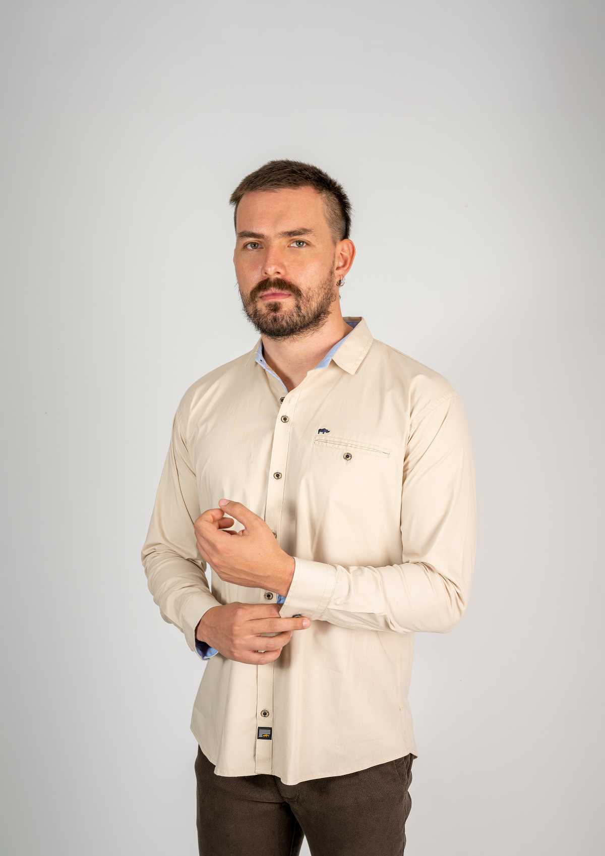 CAMISA MANGA LARGA UNICOLOR