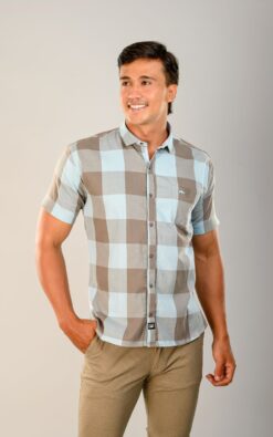 CAMISA LEÑADORA MANGA CORTA