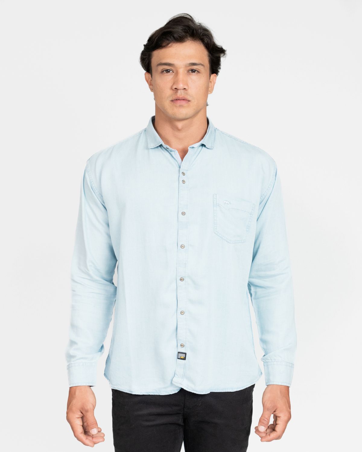 CAMISA MANGA LARGA DE JEANS