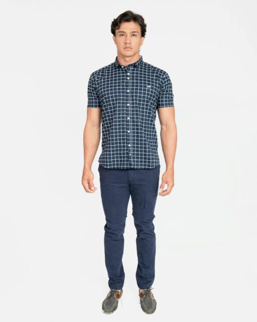 CAMISA DE MANGA CORTA CON ESTAMPADO DE CUADROS - Imagen 4