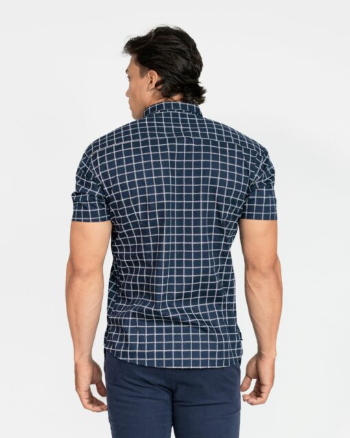CAMISA DE MANGA CORTA CON ESTAMPADO DE CUADROS - Imagen 3