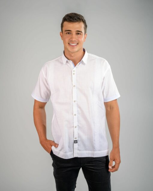 CAMISA GUAYABERA MANGA CORTA