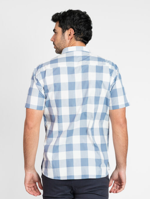 CAMISA DE MANGA CORTA CON ESTAMPADO DE CUADROS - Imagen 3