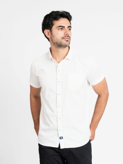 CAMISA DE MANGA CORTA UNICOLOR