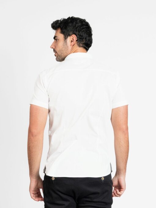CAMISA DE MANGA CORTA UNICOLOR - Imagen 3