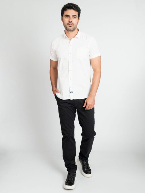 CAMISA DE MANGA CORTA UNICOLOR - Imagen 4