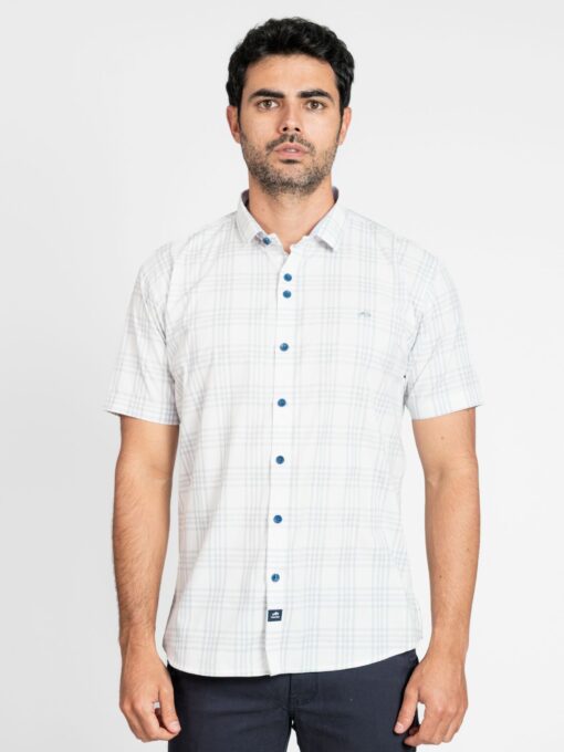 CAMISA DE MANGA CORTA CON ESTAMPADO DE CUADROS - Imagen 5