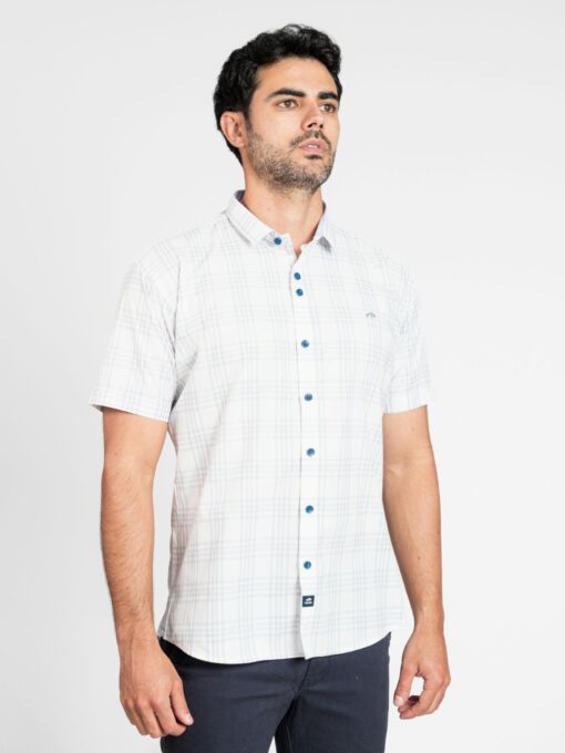 CAMISA DE MANGA CORTA CON ESTAMPADO DE CUADROS - Imagen 4
