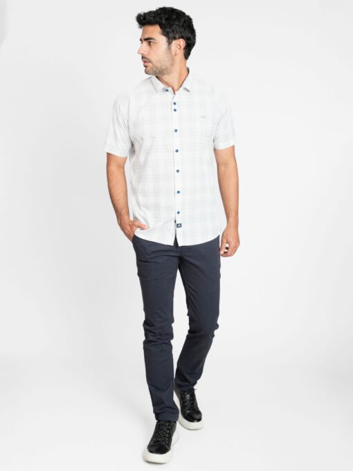 CAMISA DE MANGA CORTA CON ESTAMPADO DE CUADROS - Imagen 2