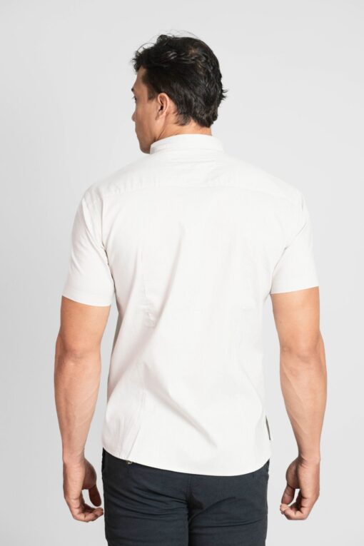 CAMISA DE MANGA CORTA CON ESTAMPADO DE LÍNEAS - Imagen 2