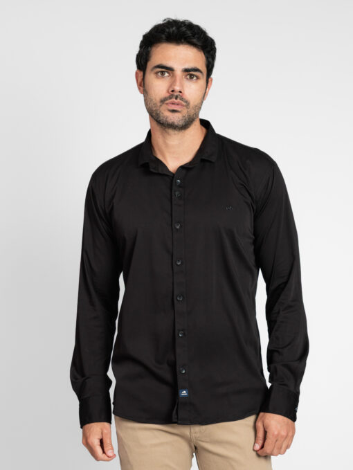 CAMISA DE MANGA LARGA UNICOLOR - Imagen 5