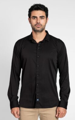 CAMISA DE MANGA LARGA UNICOLOR