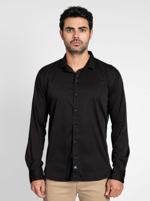 CAMISA DE MANGA LARGA UNICOLOR