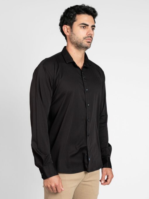 CAMISA DE MANGA LARGA UNICOLOR - Imagen 4