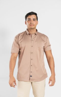 CAMISA MANGA CORTA EN SEDA FRIA
