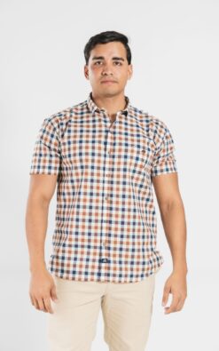 CAMISA DE CUADROS EN ALGODON PREMIUM