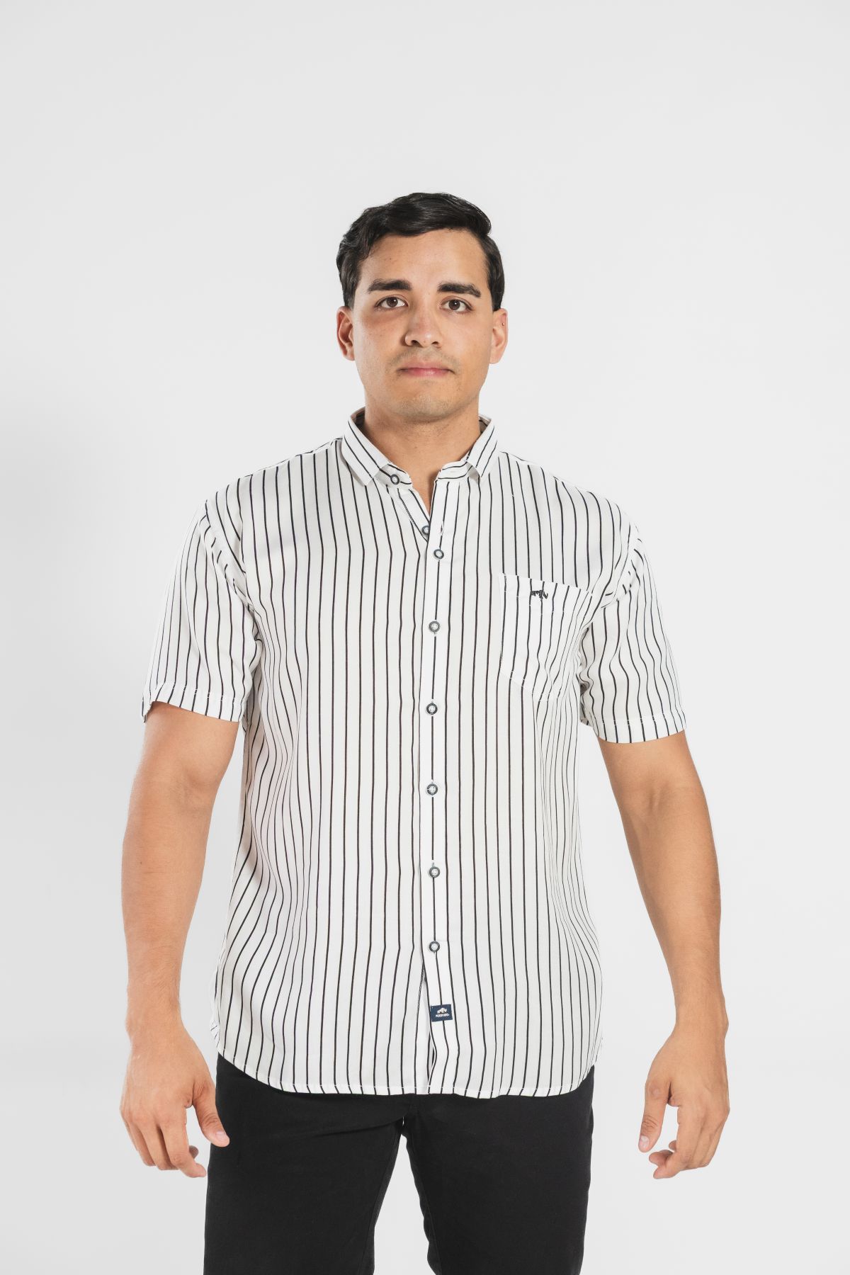 CAMISA MANGA CORTA DE RAYAS