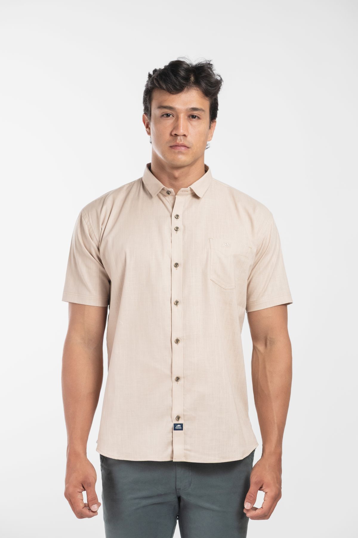 CAMISA EN OLAN DE LINO